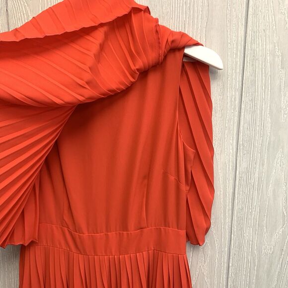 Kate Spade Pleated Cape Dress Persimmon Grove Size 0 NWT - Picture 6 of 10